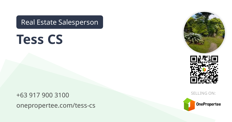 Tess CS Real Estate Salesperson Selling on OnePropertee