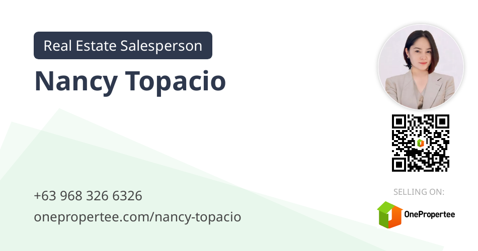 Nancy Topacio - Real Estate Salesperson Selling on OnePropertee