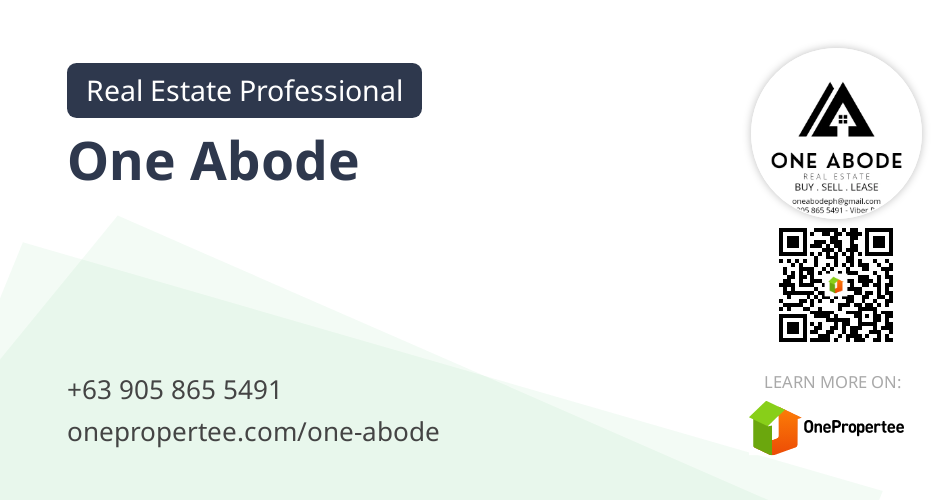 One Abode Real Estate Professional Selling on OnePropertee