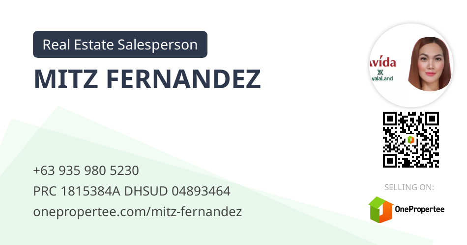 MITZ FERNANDEZ Real Estate Salesperson Selling on OnePropertee