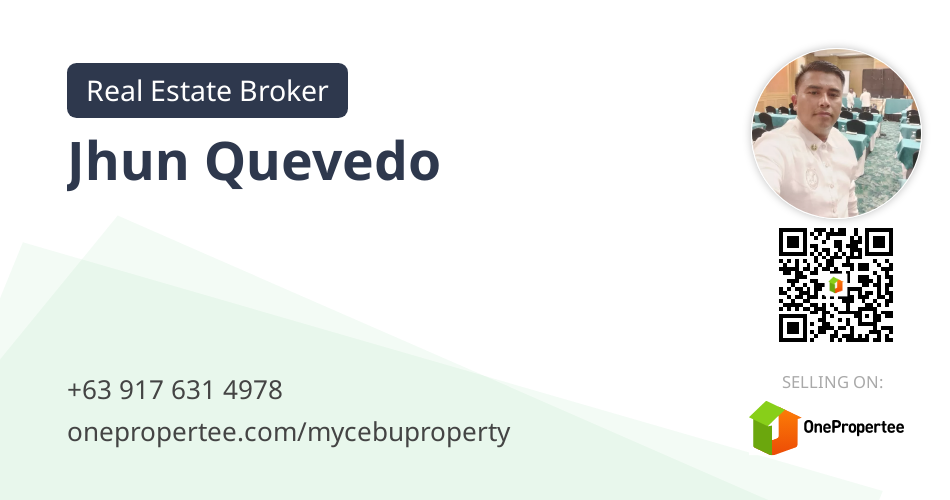 Jhun Quevedo Real Estate Broker Selling on OnePropertee
