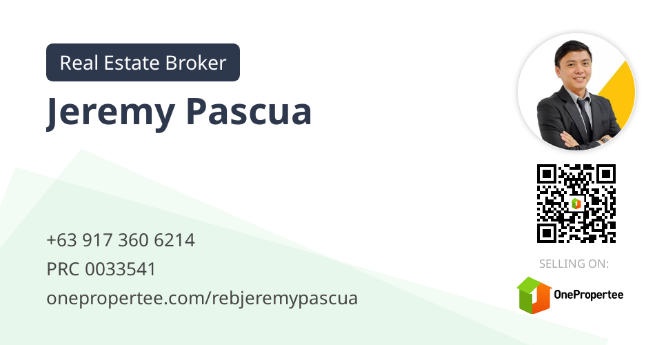 Jeremy Pascua - Real Estate Broker Selling on OnePropertee