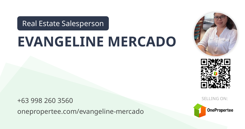 EVANGELINE MERCADO Real Estate Salesperson Selling on OnePropertee