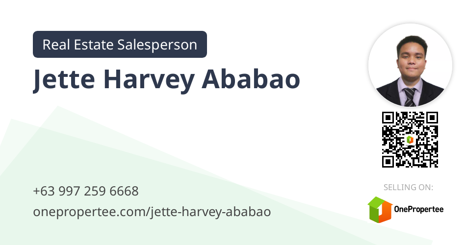 Jette Harvey Ababao Real Estate Salesperson Selling on OnePropertee