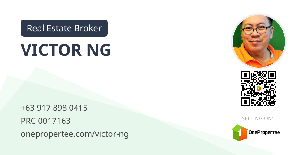 VICTOR NG Real Estate Broker Selling on OnePropertee