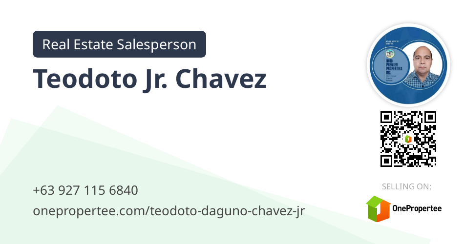 Teodoto Jr. Chavez Real Estate Salesperson Selling on OnePropertee