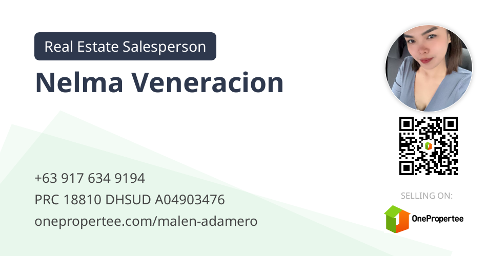 Nelma Veneracion Real Estate Salesperson Selling on OnePropertee