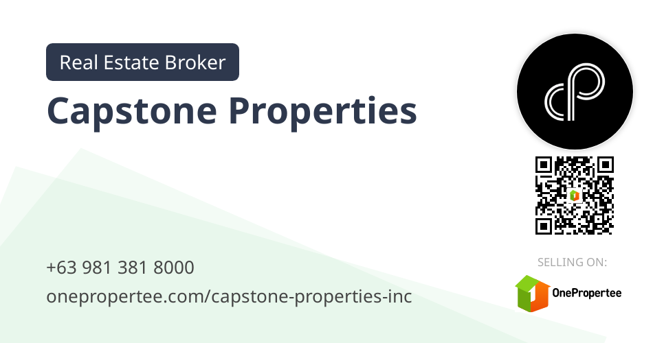 Capstone Properties - Real Estate Broker Selling on OnePropertee