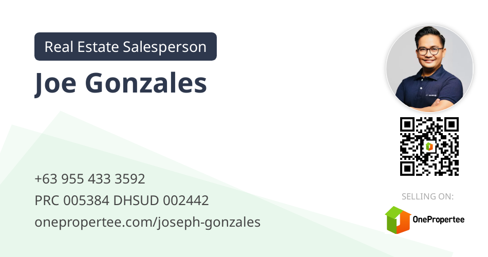 Joe Gonzales Real Estate Salesperson Selling on OnePropertee