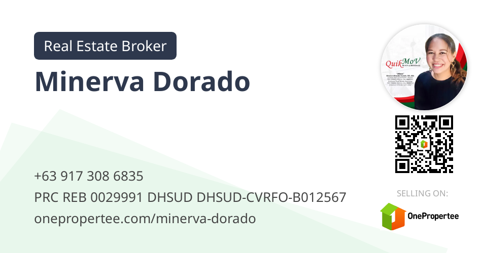 Minerva Dorado Real Estate Broker Selling on OnePropertee