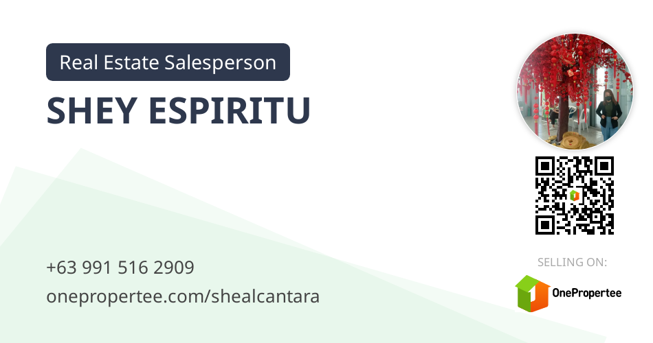 SHEY ESPIRITU Real Estate Salesperson Selling on OnePropertee