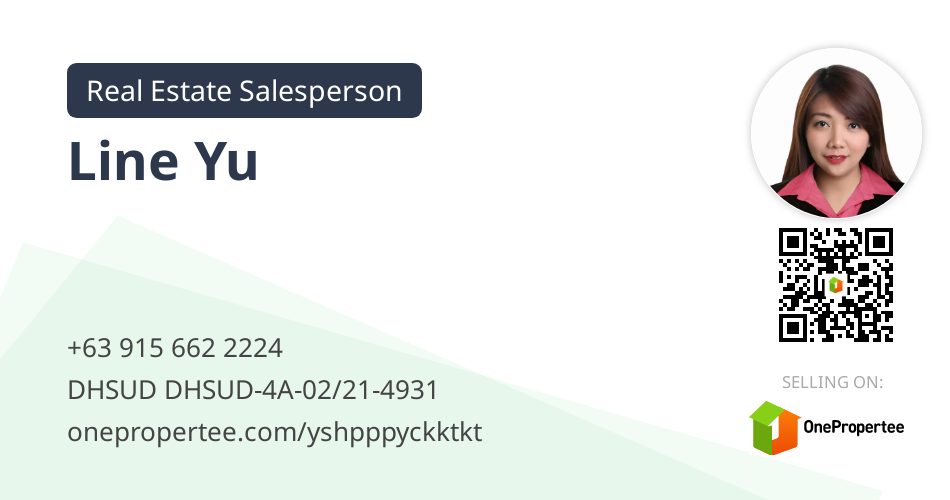 Line Yu Real Estate Salesperson Selling on OnePropertee
