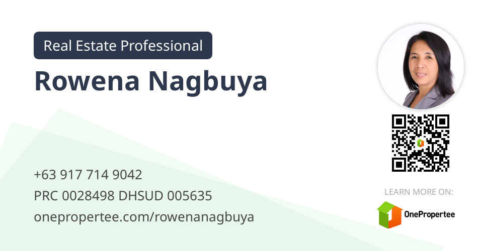 Rowena Nagbuya Real Estate Professional Selling on OnePropertee