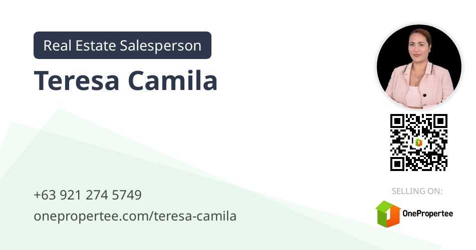 Teresa Camila Real Estate Salesperson Selling on OnePropertee