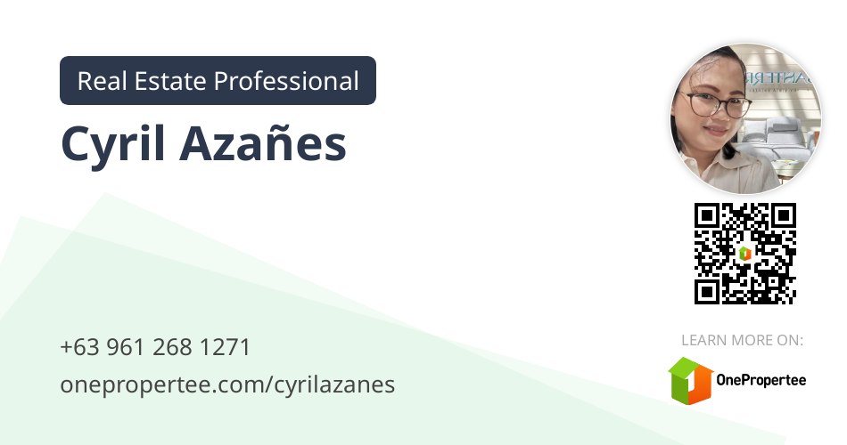 Cyril Azañes Real Estate Professional Selling on OnePropertee